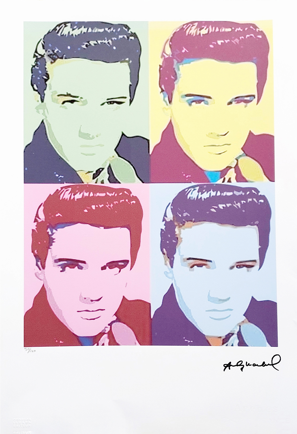Elvis Presley (ed. 30/100)(arkusz: 38 x 57 cm) &mdash; Andy Warhol