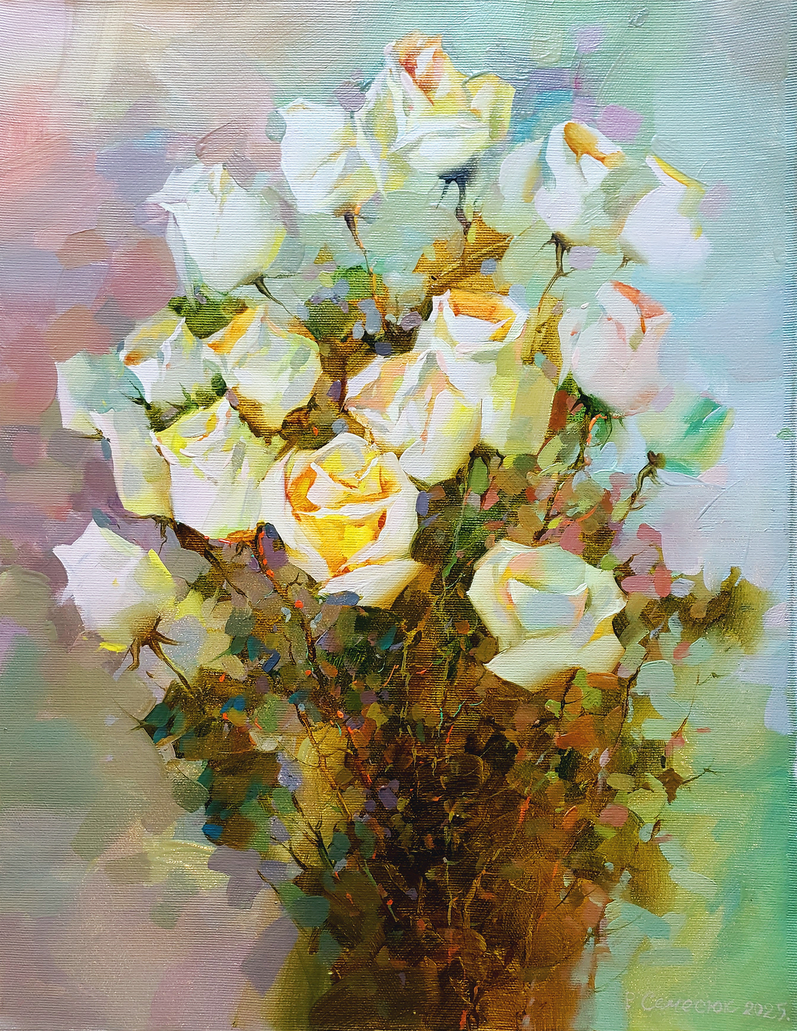 Bukiet białych róż &mdash; Roman Semesyuk