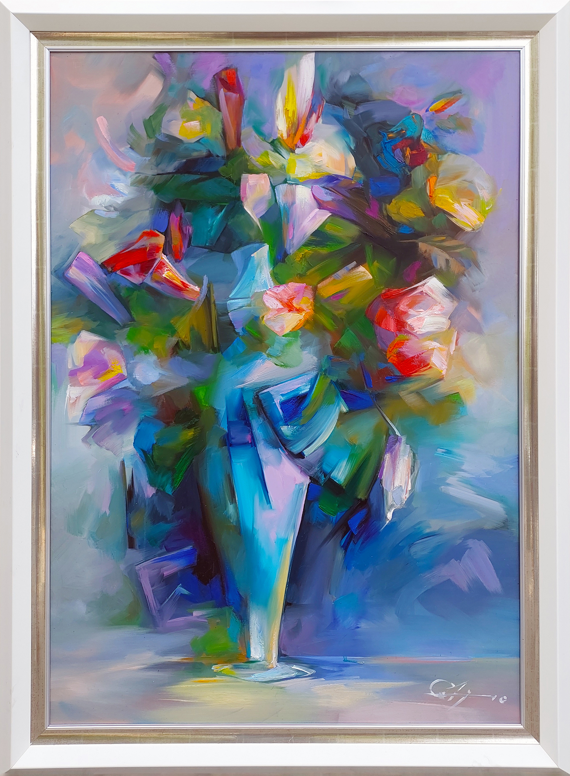 Abstrakcyjny bukiet (rama: 114 cm x 84 cm) &mdash; Zdzisław Constantin Majrowski-Meyro