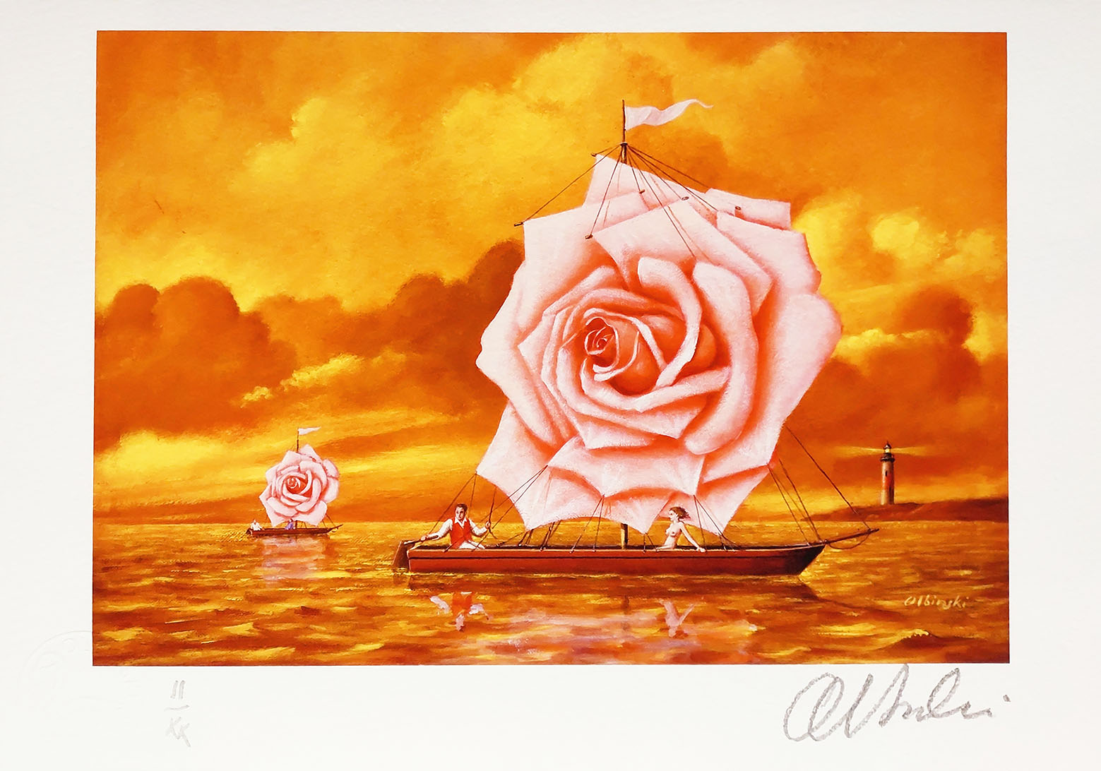 Mirror of the Sea (Zwierciadło morza)(II/XX) (ark.: 30 x 20 cm) &mdash; Rafał Olbiński