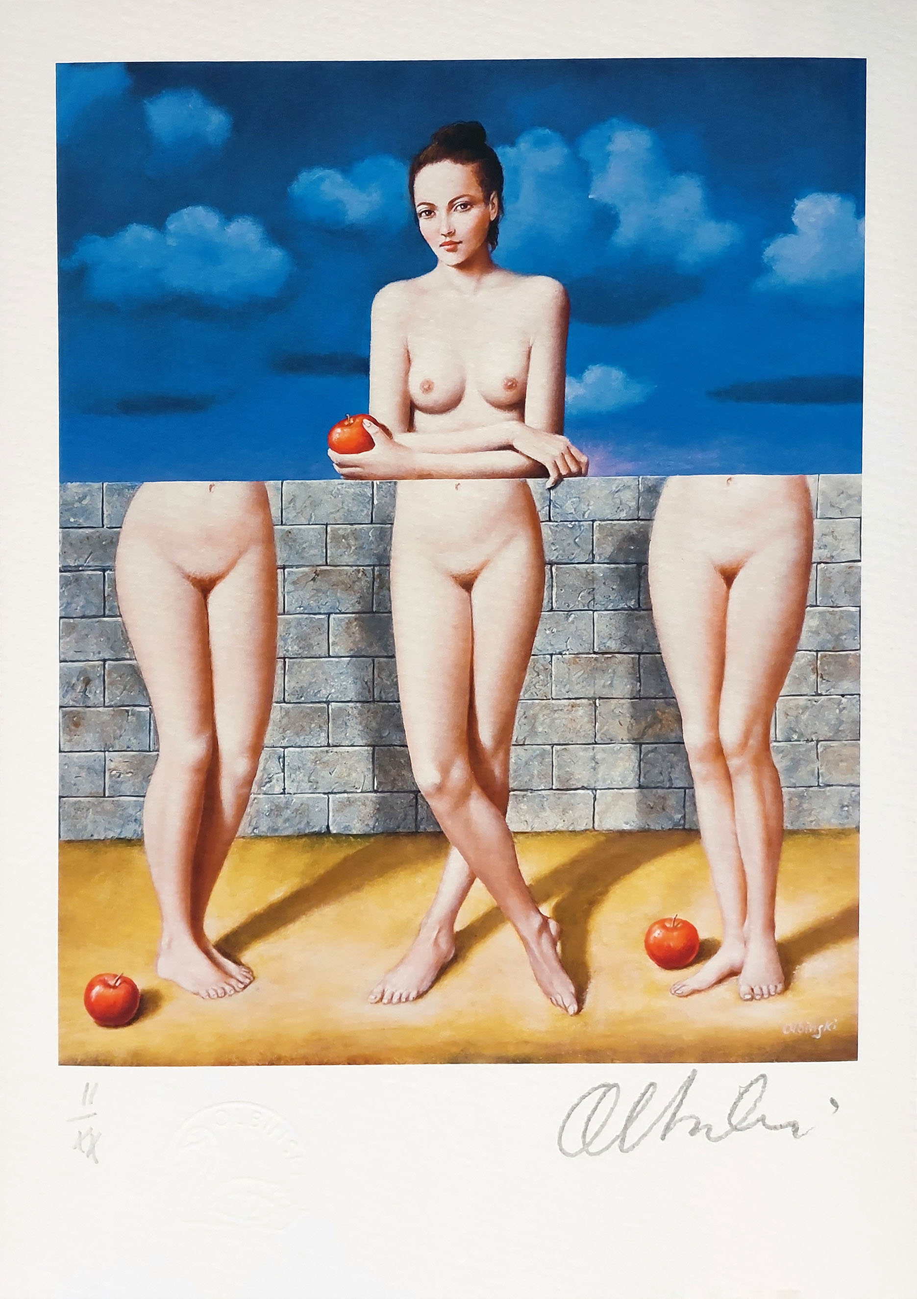 Jedna i trzy kobiety II (II/XX) (ark.: 20 x 30 cm) &mdash; Rafał Olbiński