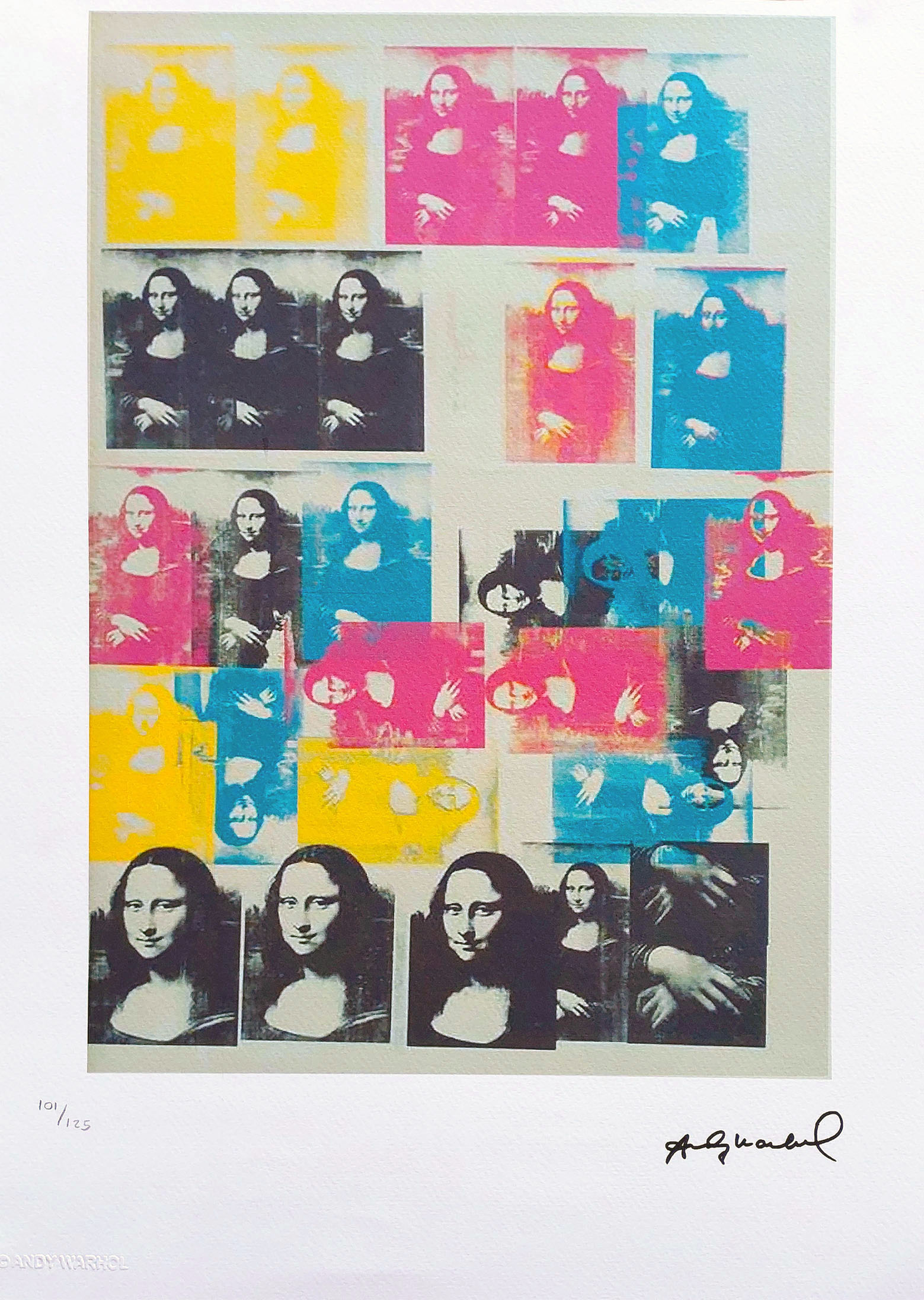 Colored Mona Lisa (ed. 101/125)(ark.: 35 x 50cm) &mdash; Andy Warhol