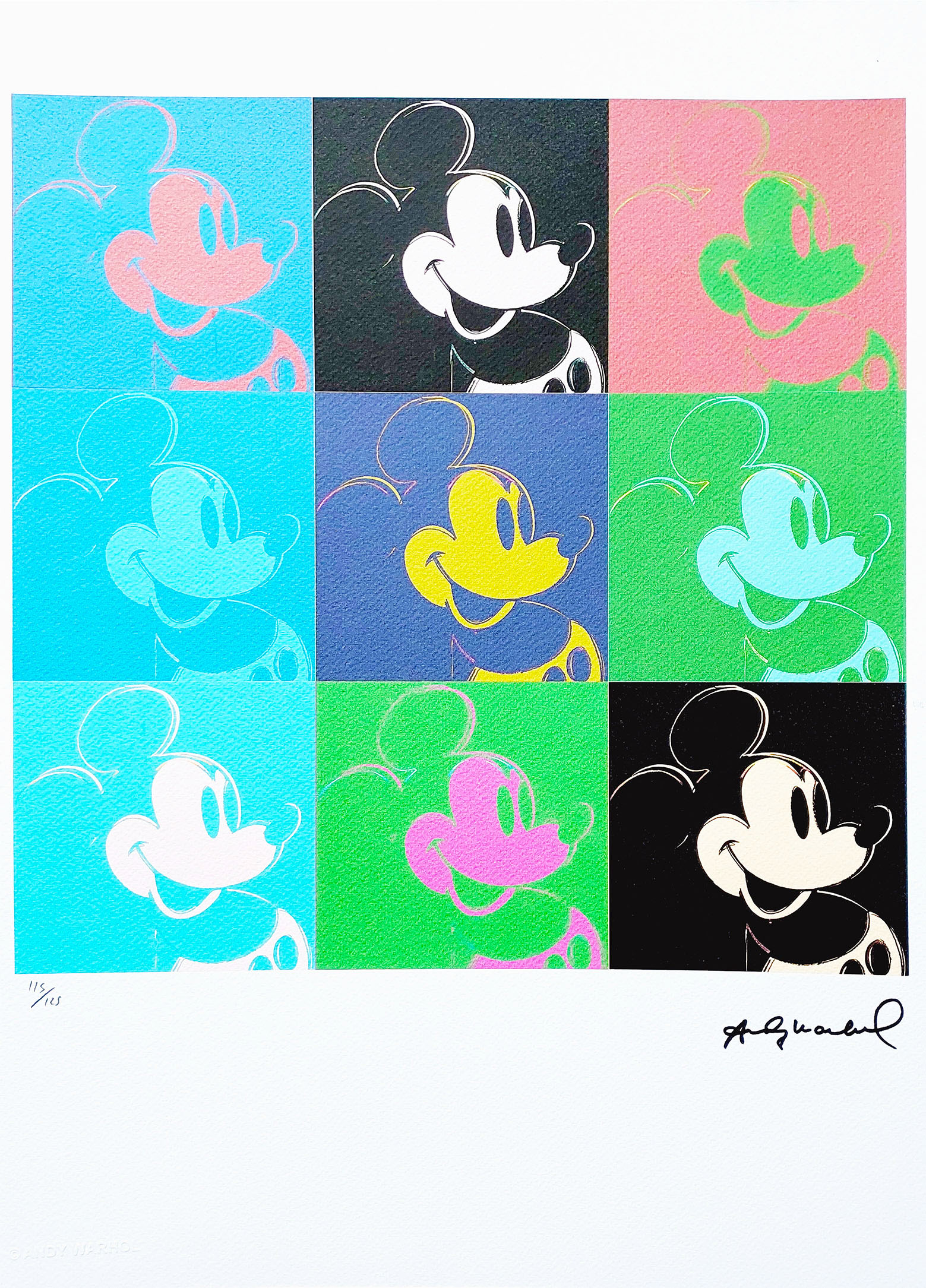 Mickey Mouse (ed. 115/125)(ark.: 35 x 50 cm) &mdash; Andy Warhol