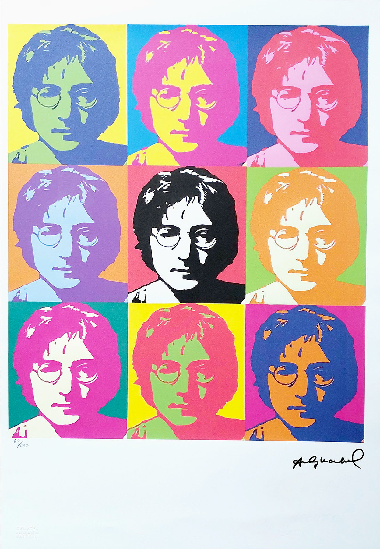 John Lennon (ed. 63/100)(38 x 57 cm) &mdash; Andy Warhol