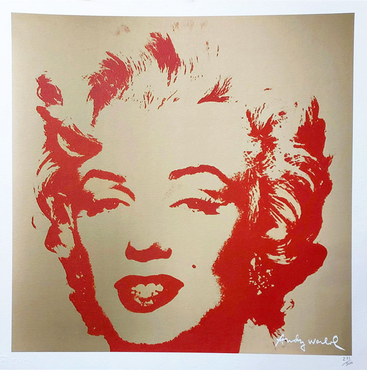 Marilyn Monroe (ed.221/500)(ark.: 50 x 50 cm) &mdash; Andy Warhol