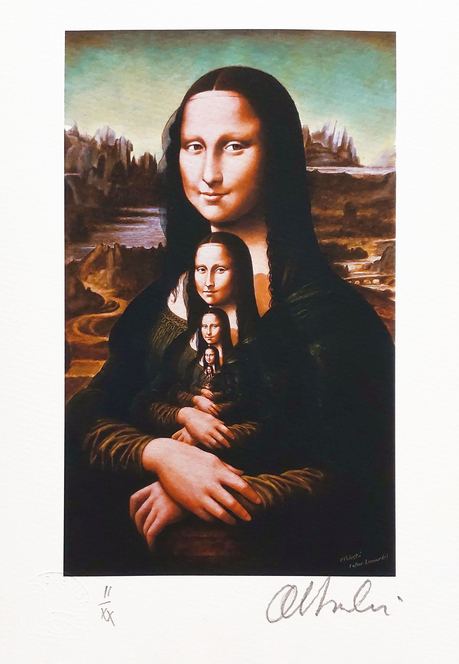 Mona Lisa (II/XX) (arkusz: 20 x 30 cm) &mdash; Rafał Olbiński