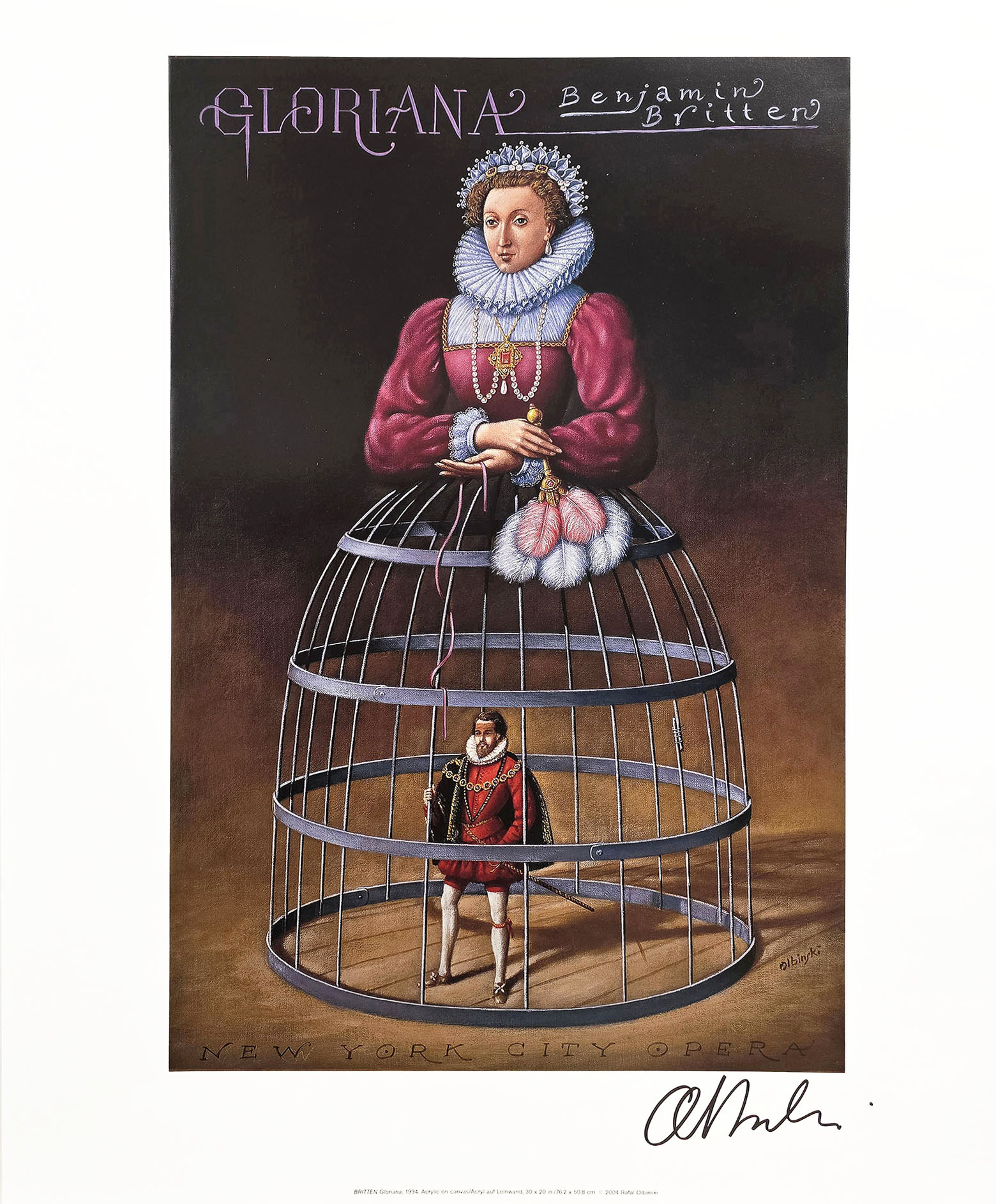 Gloriana (sygn. przez autora) &mdash; Rafał Olbiński