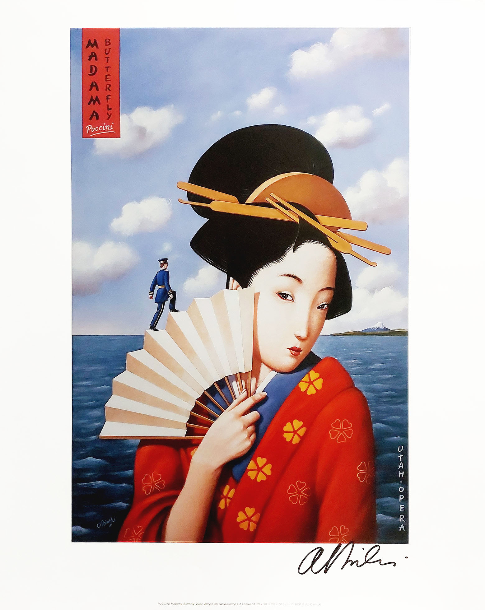 Madame Butterfly (sygn. przez autora) &mdash; Rafał Olbiński