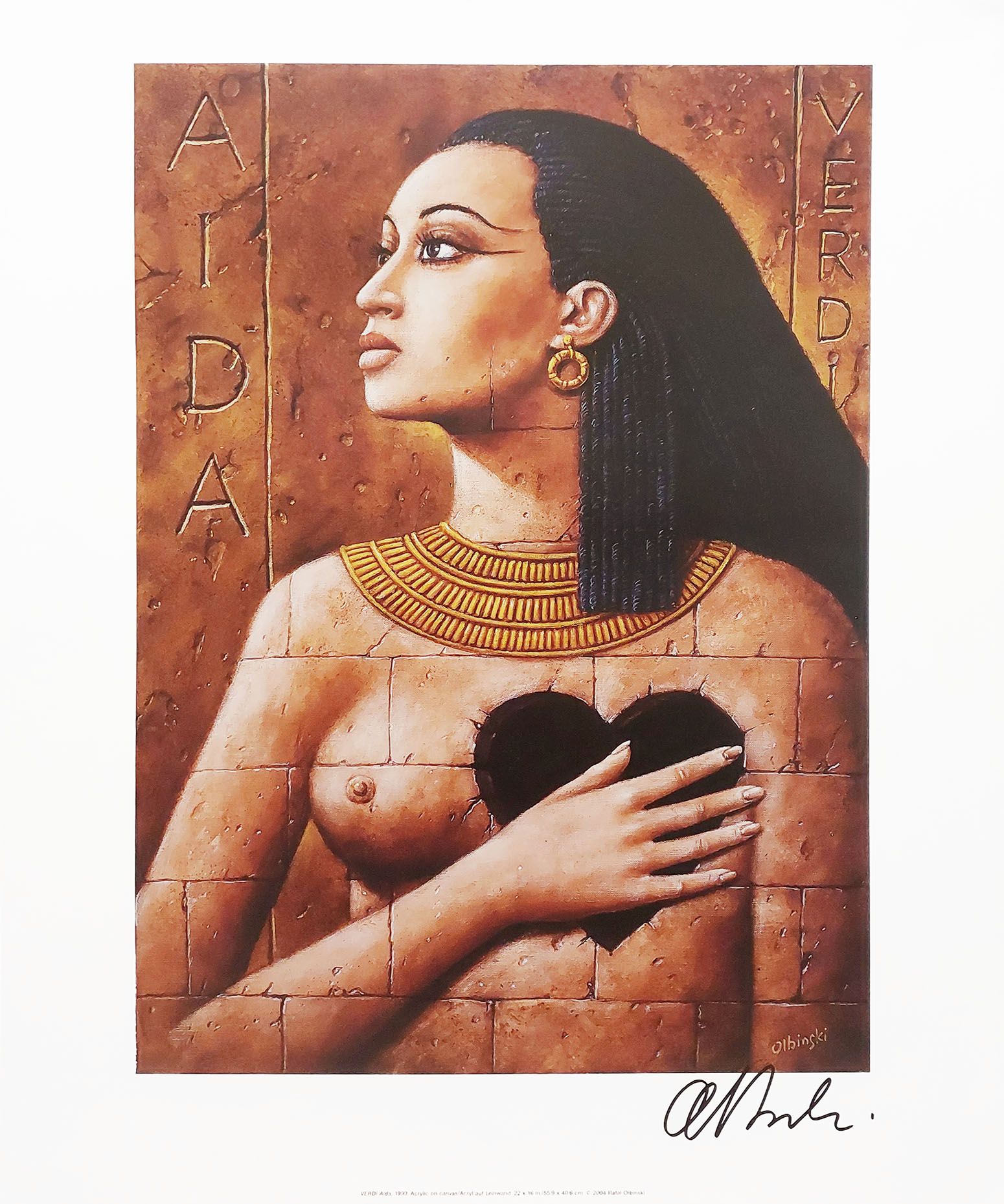 Aida (sygn. przez autora) &mdash; Rafał Olbiński