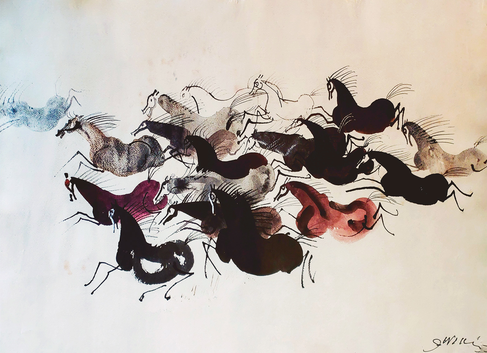 Koni (sygn. przez artystę) &mdash; Józef Wilkoń