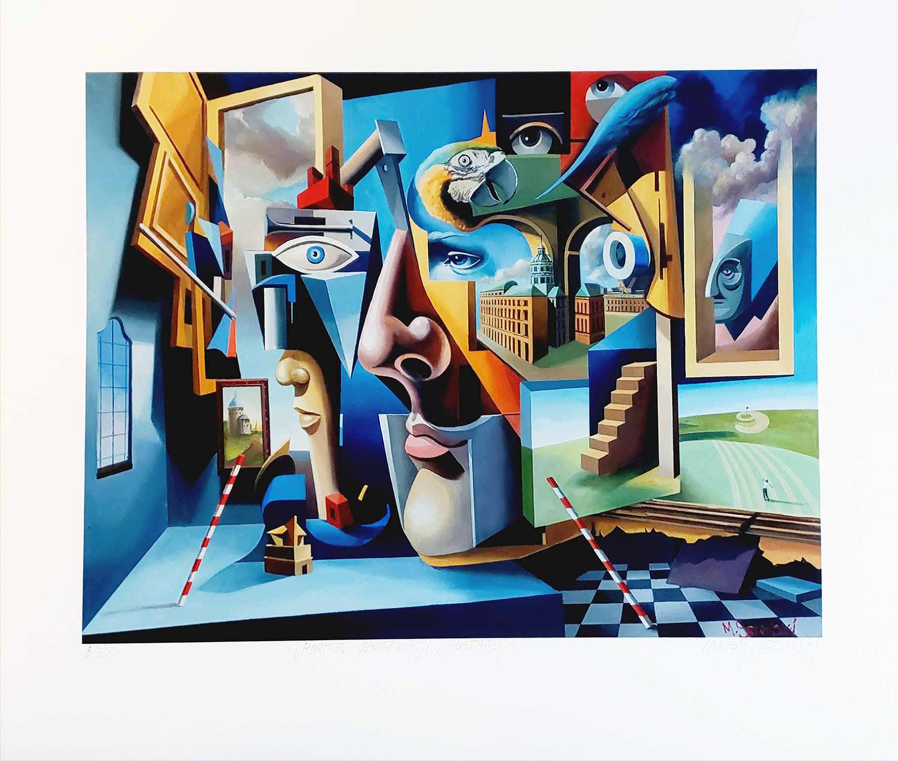 Portret Obserwacji Składanej (ed. 6/50)(ark. 82 x 70 cm) &mdash; Mikołaj Sętowski