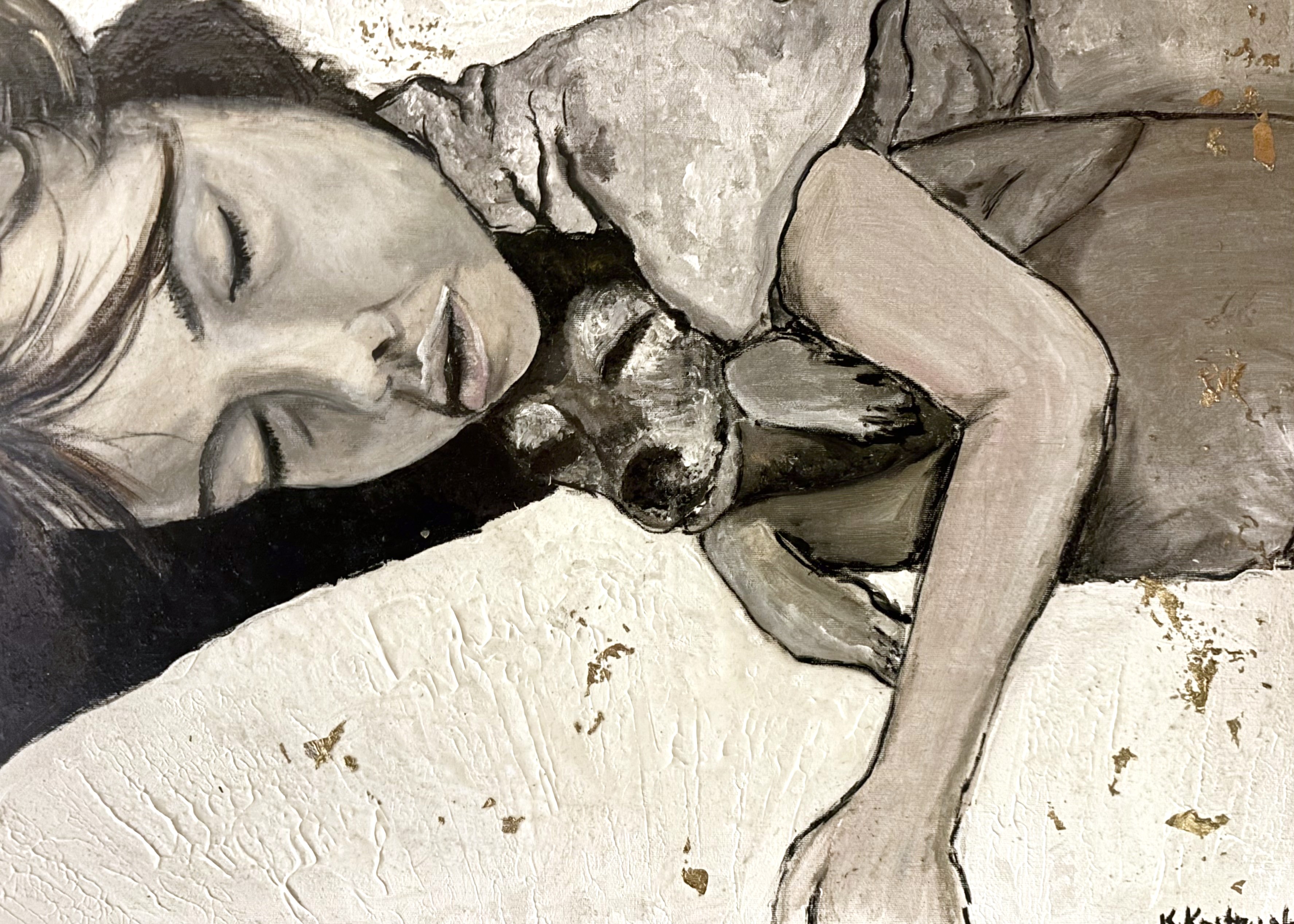 Śpiący (akryl/żywica) &mdash; Karolina Kostrzewska