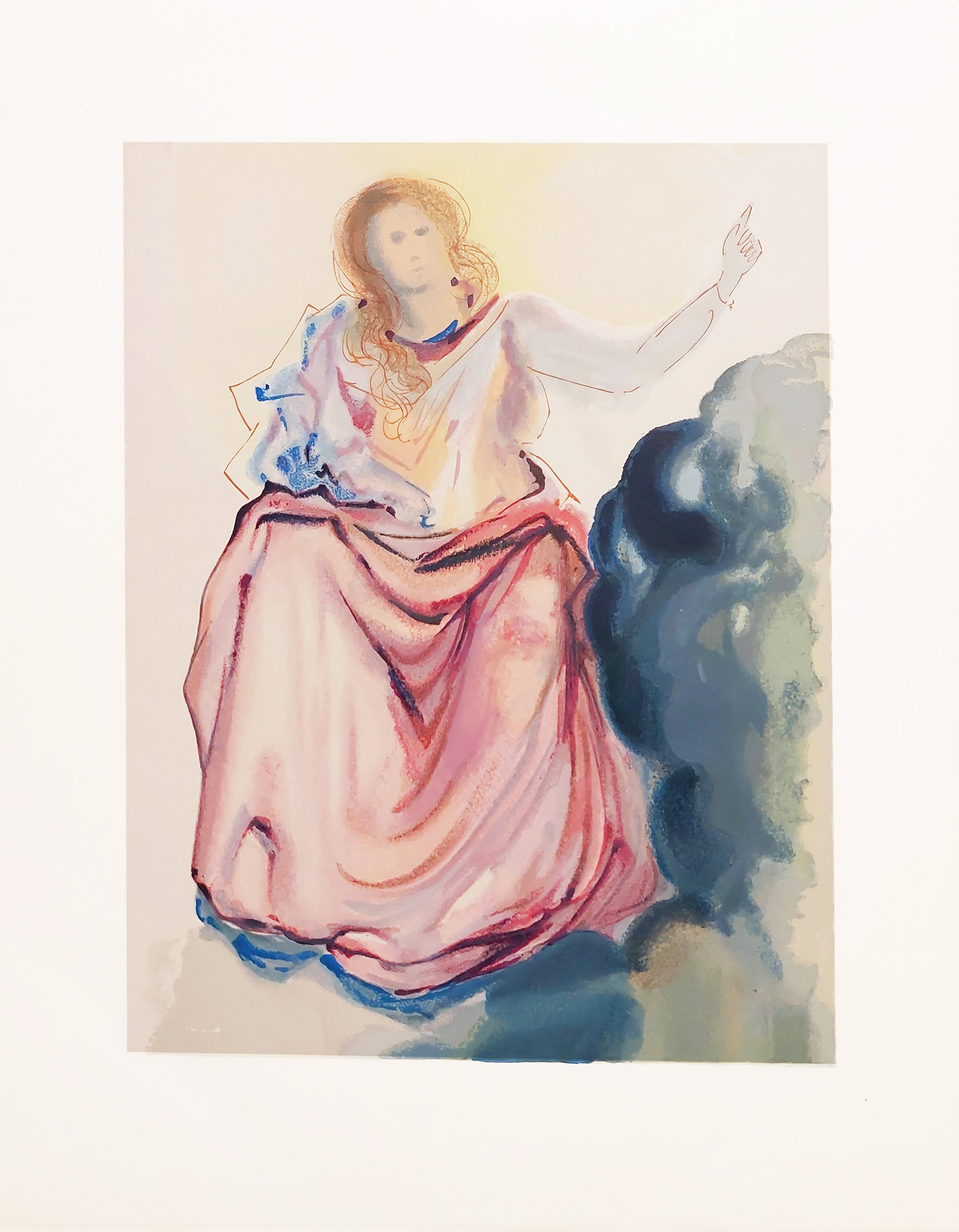 Beatrycze rozwiewa wątpliwości Dantego, z serii Boska Komedia  &mdash; Salvador Dalí