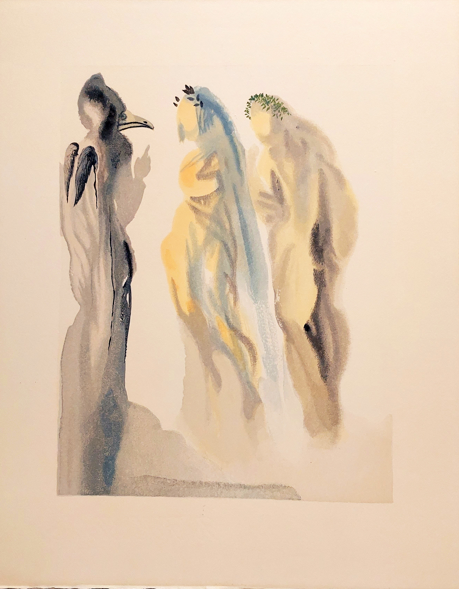 The Troubadour Bishop, z serii Boska Komedia (Raj: Pieśń 9) &mdash; Salvador Dalí