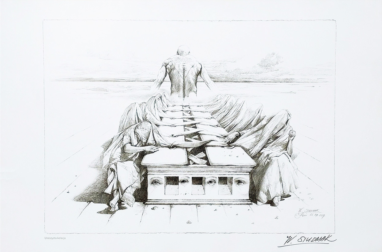 Uroczysta kolacja (ark.: 60 x 40 cm) &mdash; Wojciech Siudmak