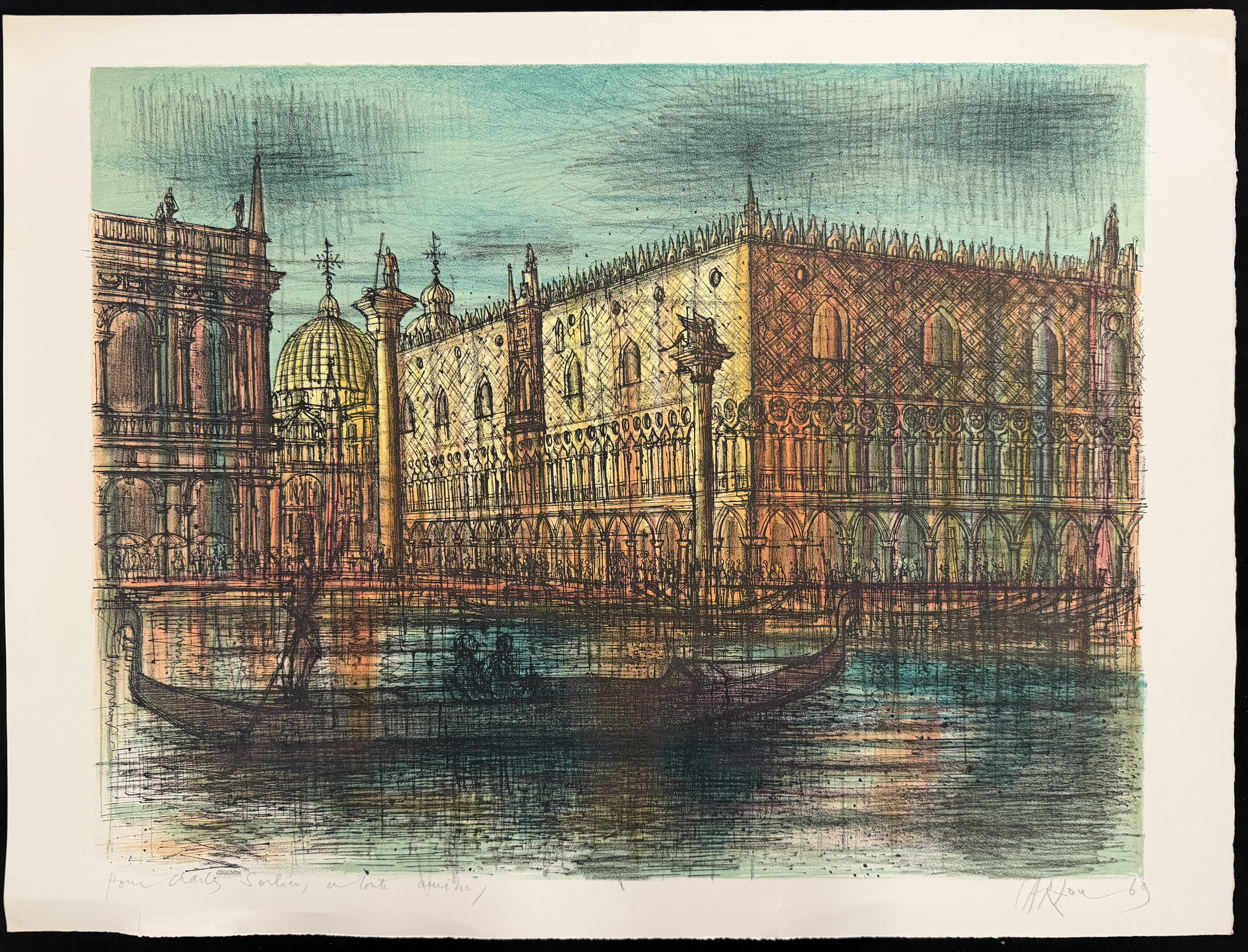 Venise: vue sur la Palais des Doges  &mdash; Jean Carzou 
