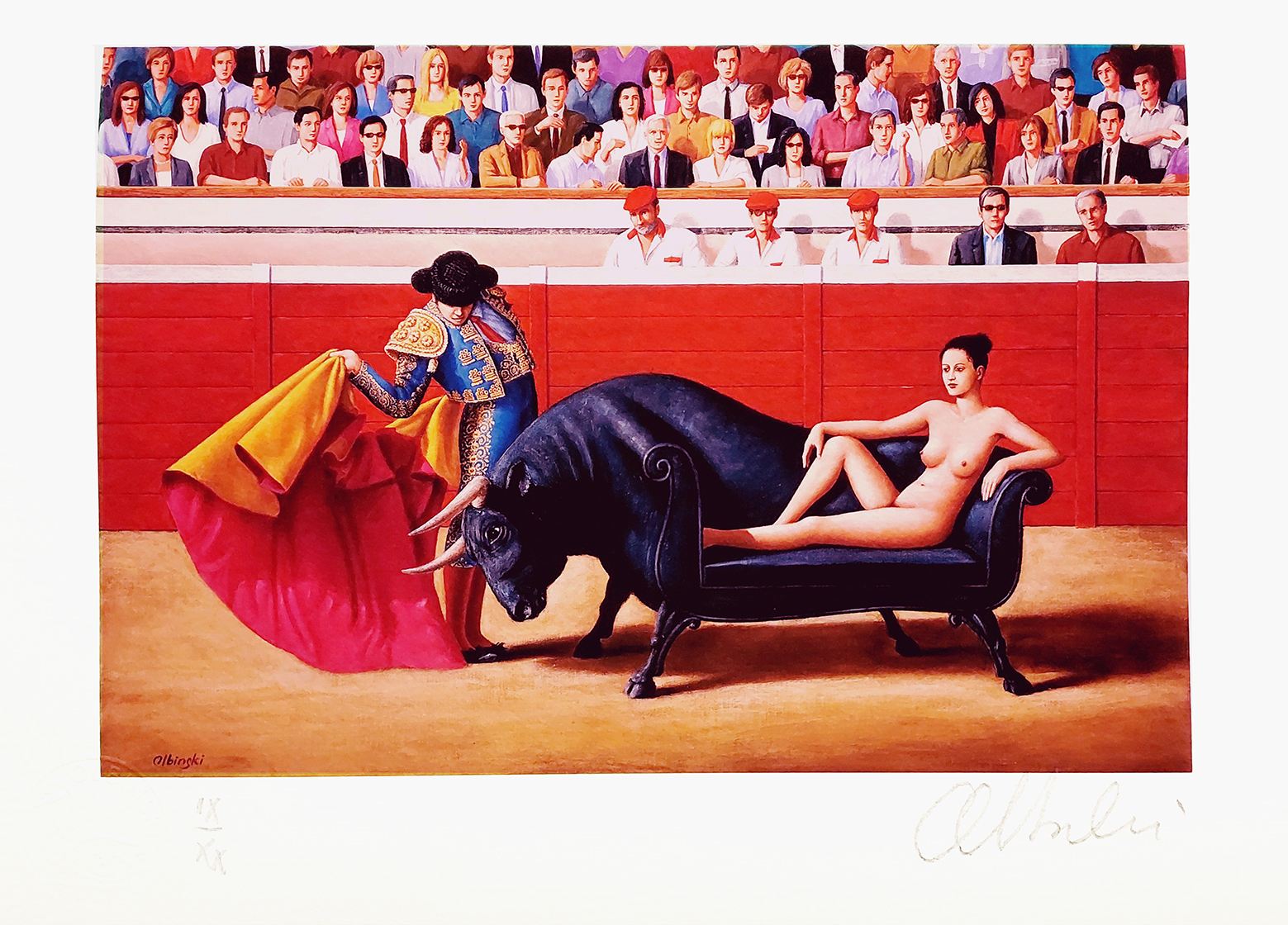  Korrida (Corrida) (edycja IX/XX)(ark. 20 x 30 cm) &mdash; Rafał Olbiński