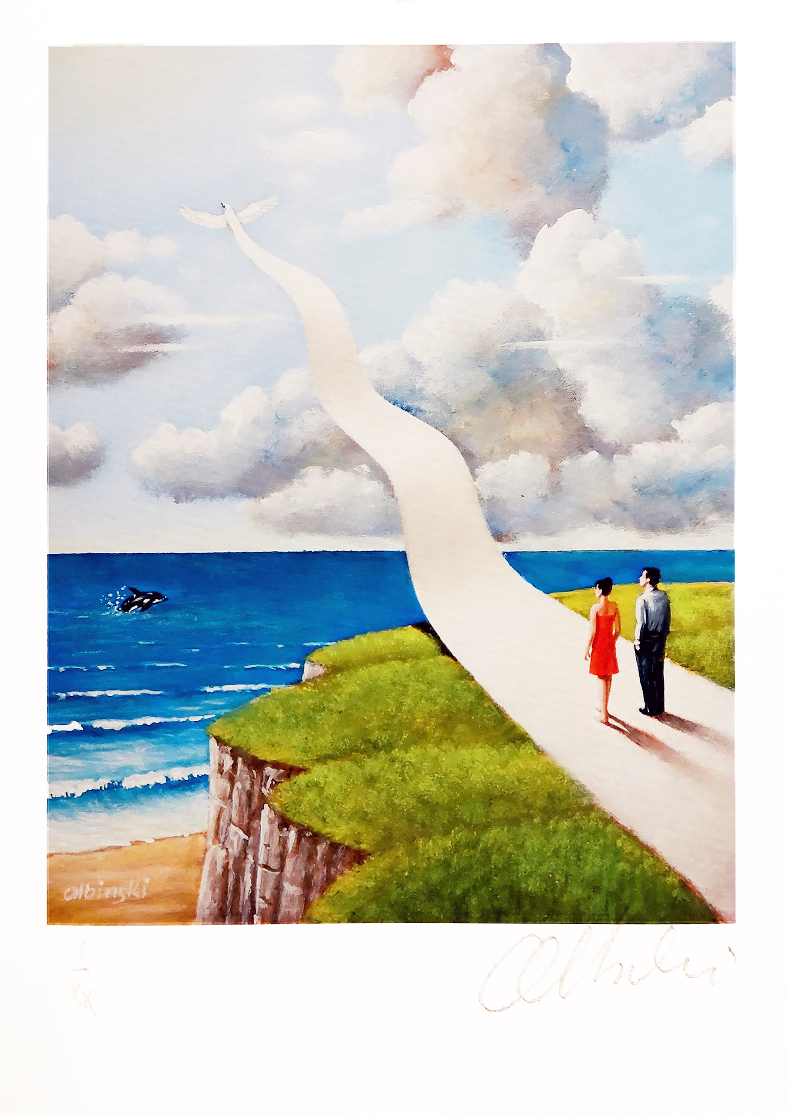 Niebiańskie pasmo (I/XX)(ark. 20 x 30 cm) &mdash; Rafał Olbiński