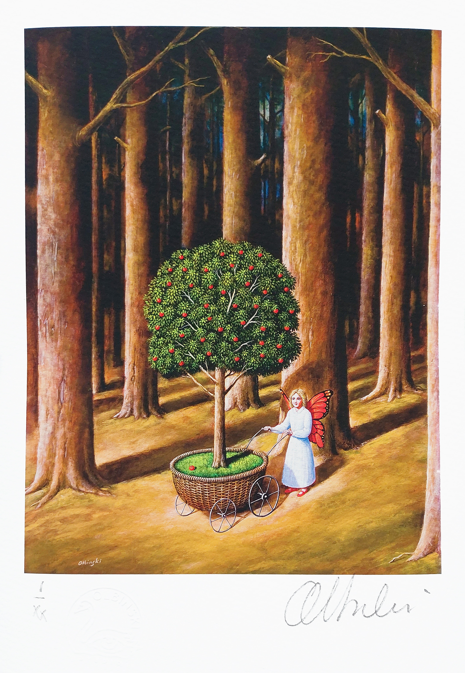 Der Tod und das Mädchen (I/XX)(ark. 20 x 30 cm) &mdash; Rafał Olbiński