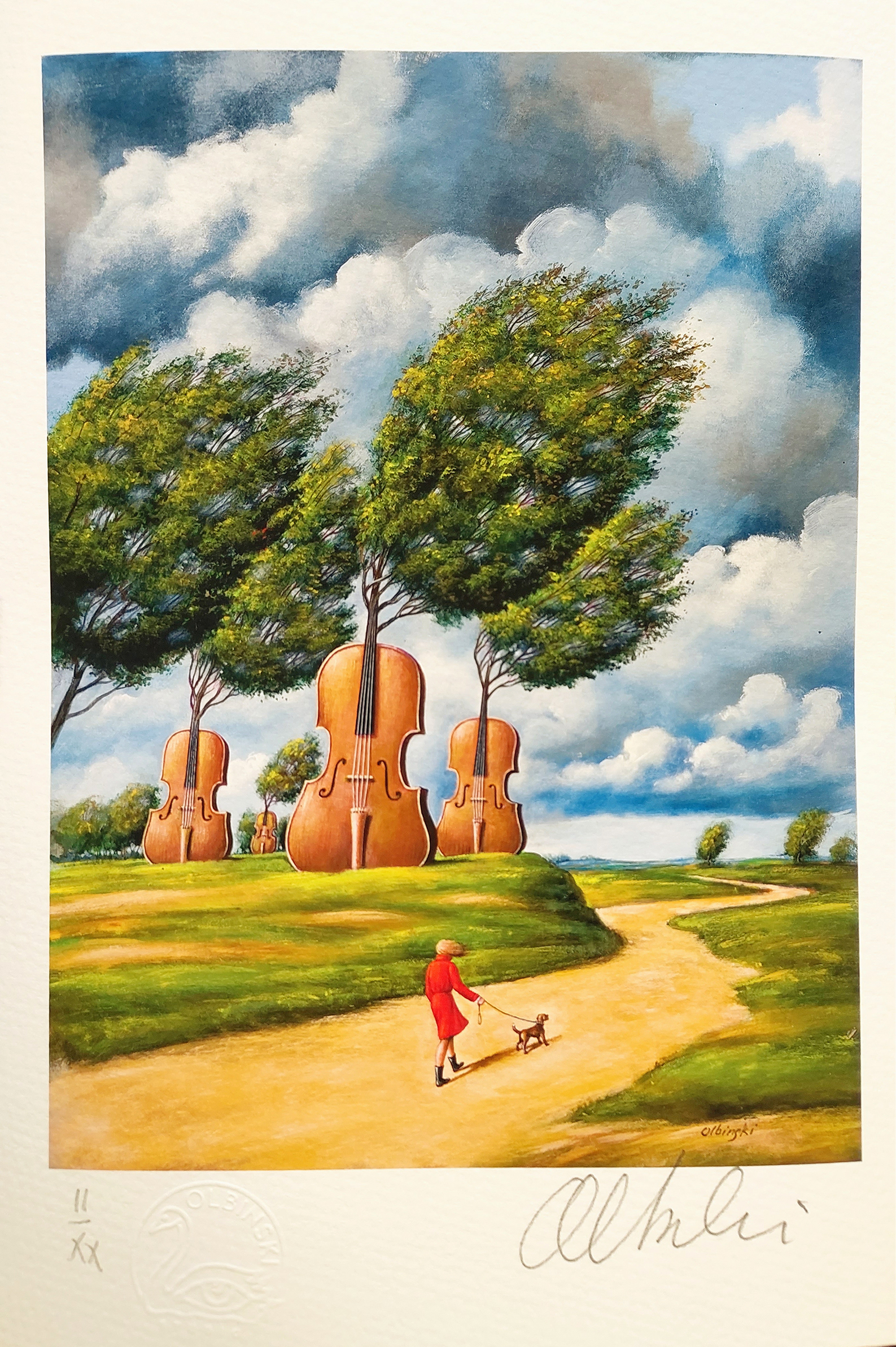 Idzie jesień (II/XX)(ark. 20 x 30 cm) &mdash; Rafał Olbiński