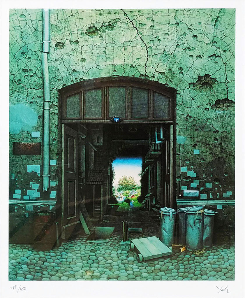 Raj w podwórzu  &mdash; Jacek Yerka