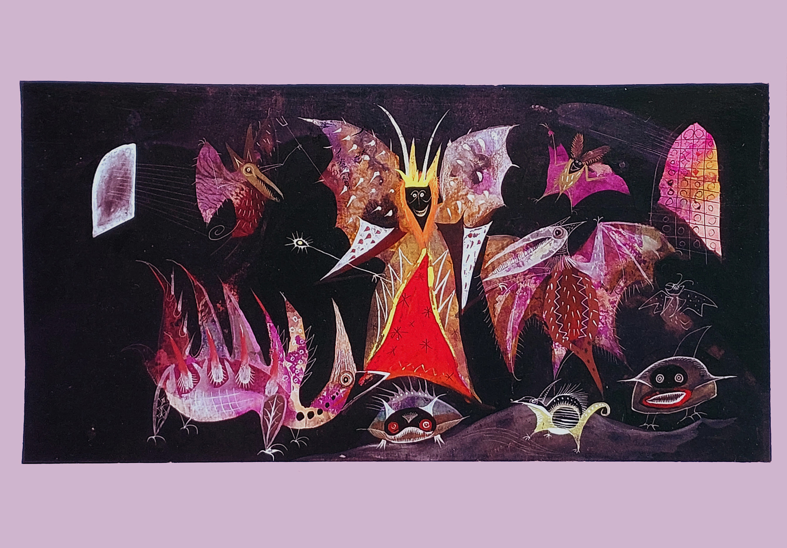 Pocztówka (sygnowana przez artystę) &mdash; Józef Wilkoń