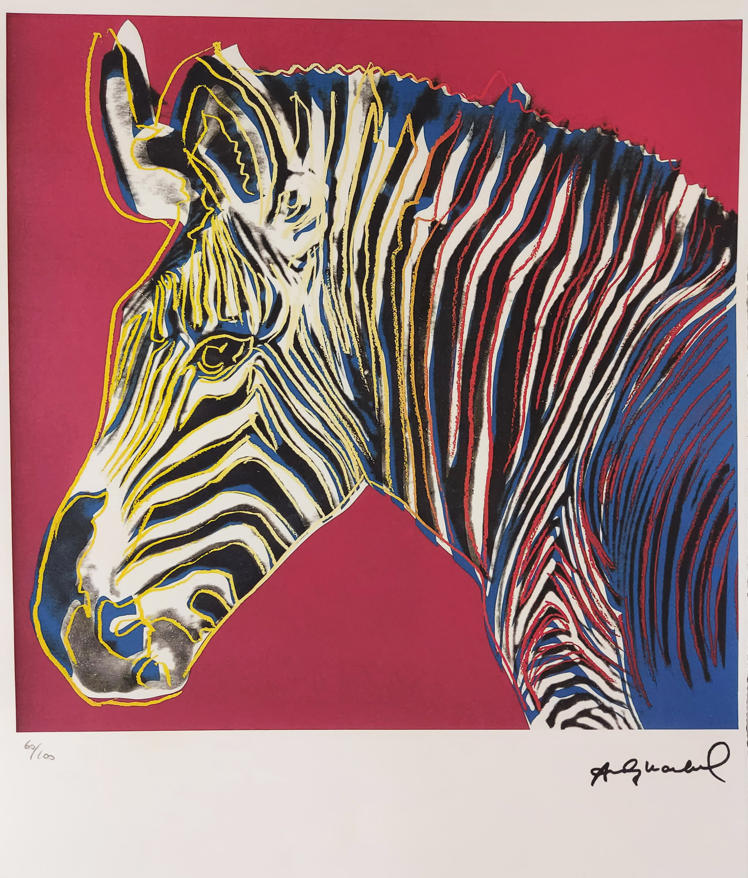 Zebra (edycja 60/100, pieczątka sygnatury p.d. 