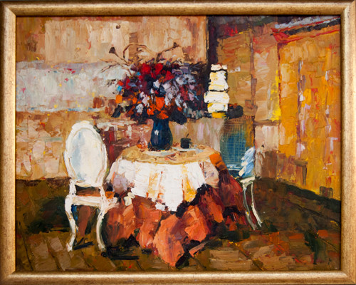 Bukiet w sypialni &mdash; Artysta nieznany