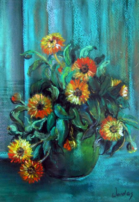 Chryzantemy w wazonie &mdash; Urszula Wardas
