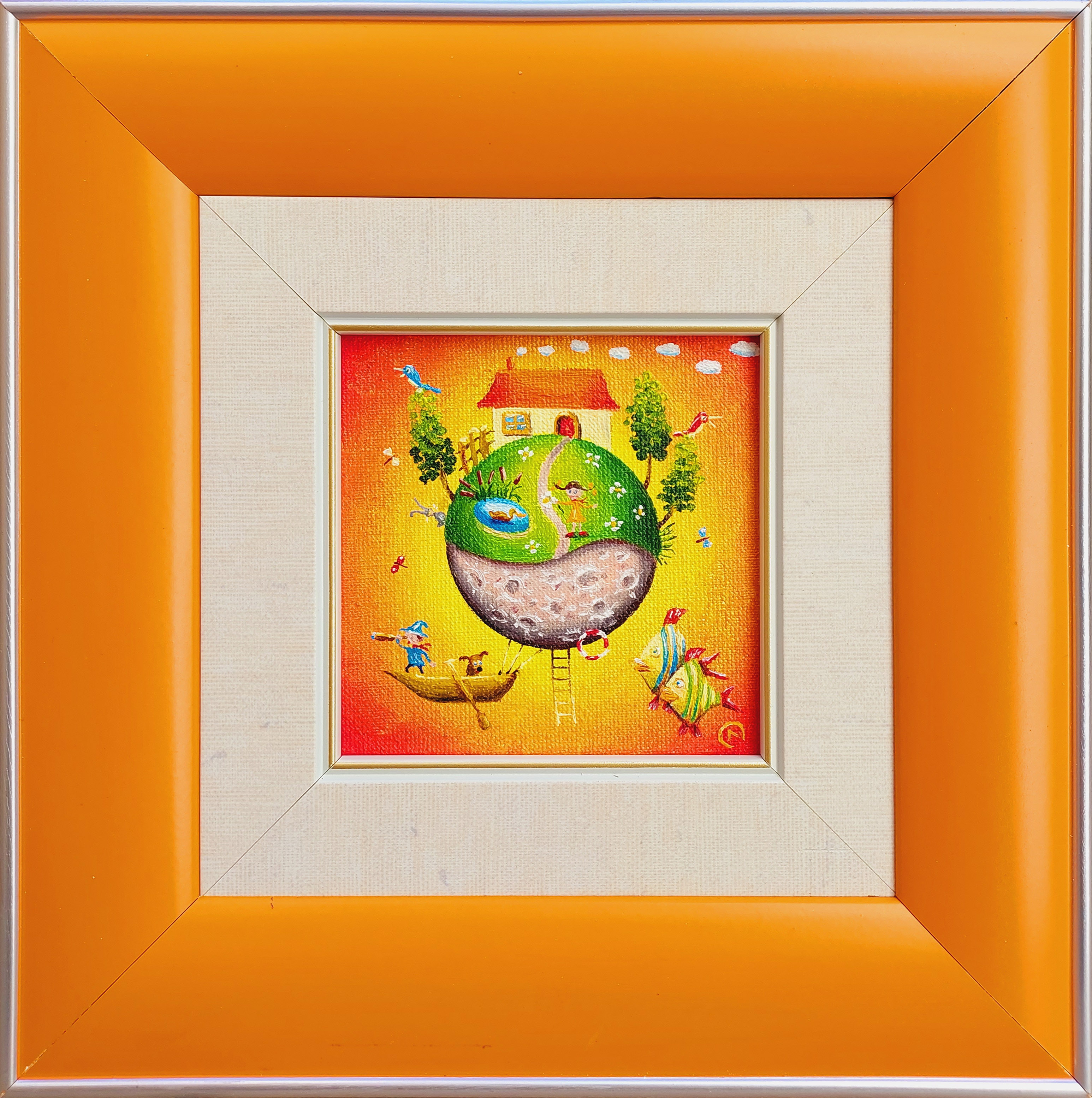 Świat za szkiełkiem lunety (w ramie 23 x 23 cm) &mdash; Oleg Litvinenko