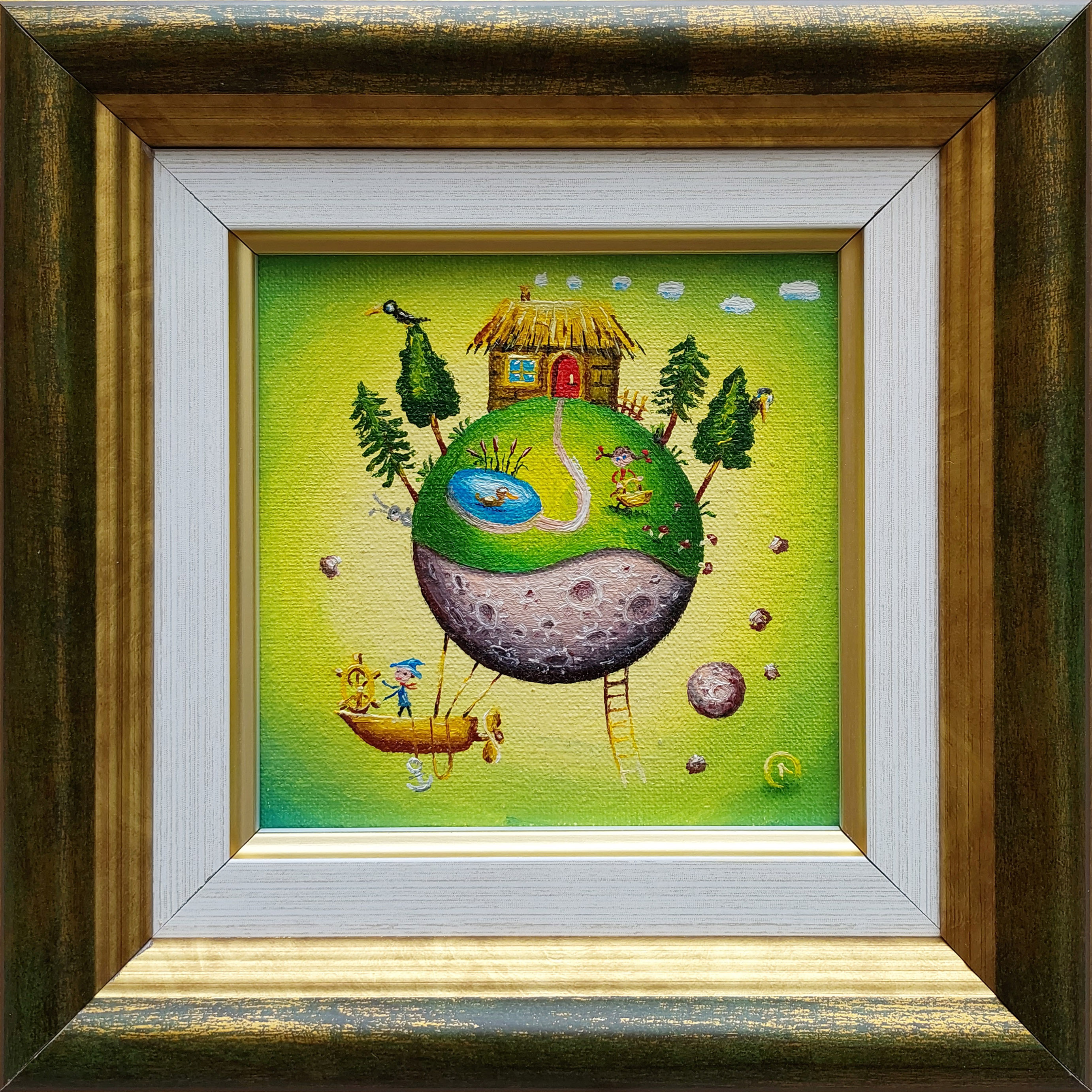 Mały żeglarz (w ramie 18 x 18 cm) &mdash; Oleg Litvinenko