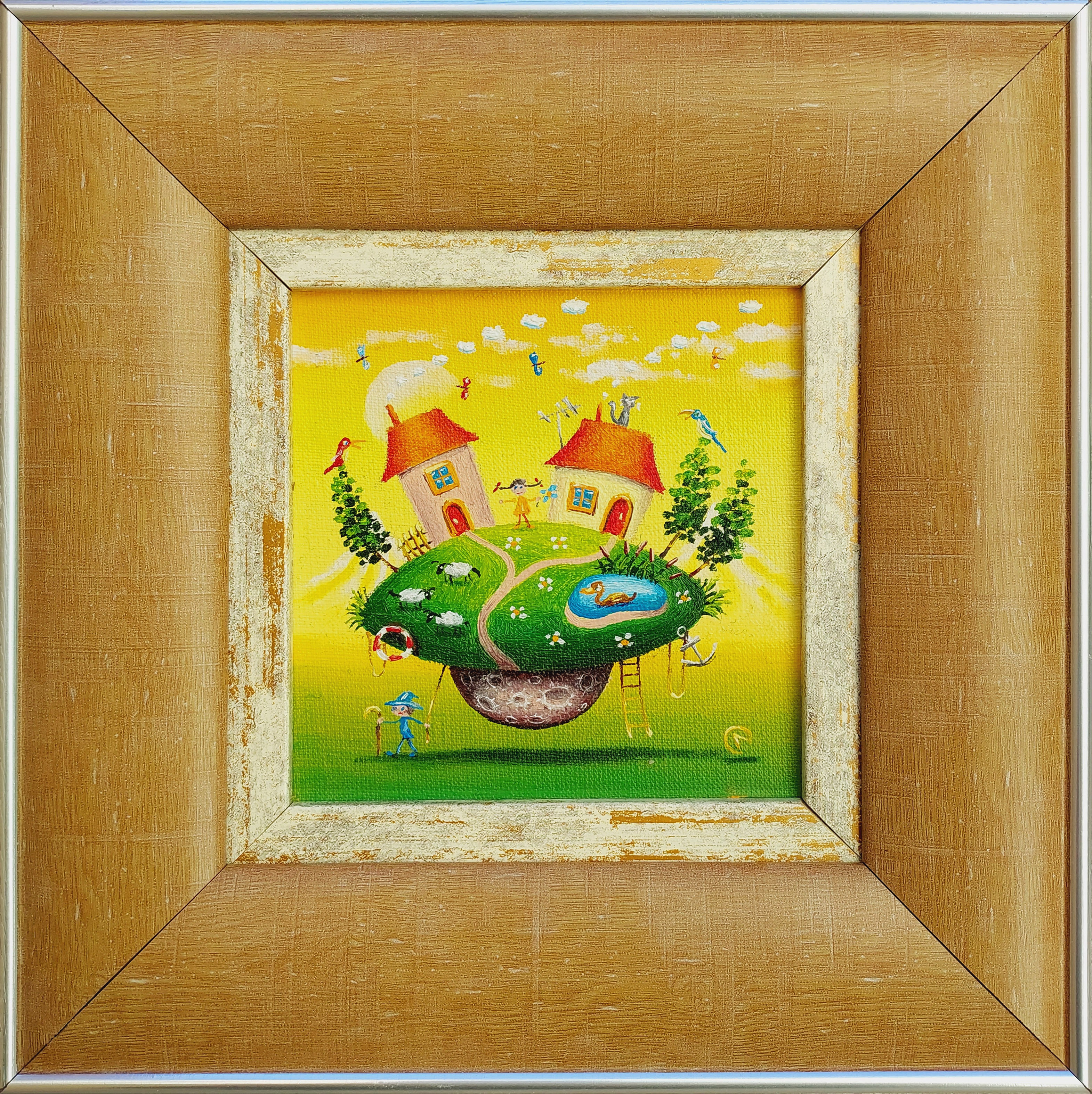 Na zielonej planecie (w ramie 20 x 20 cm) &mdash; Oleg Litvinenko