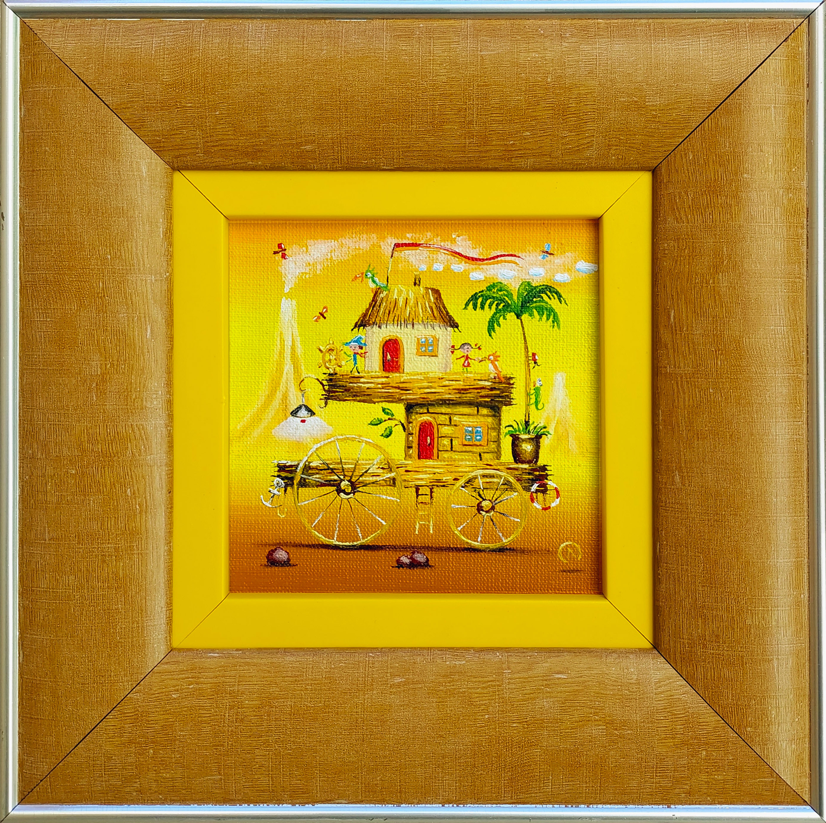 Słomkowy domek (w ramie 20 x 20 cm) &mdash; Oleg Litvinenko