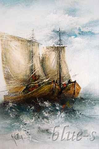 Dwie łódki &mdash; Artysta nieznany