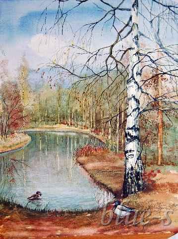 Kaczki i brzoza &mdash; Beata Gugnacka