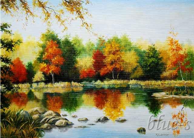 Nad jeziorem &mdash; M. Rudziński