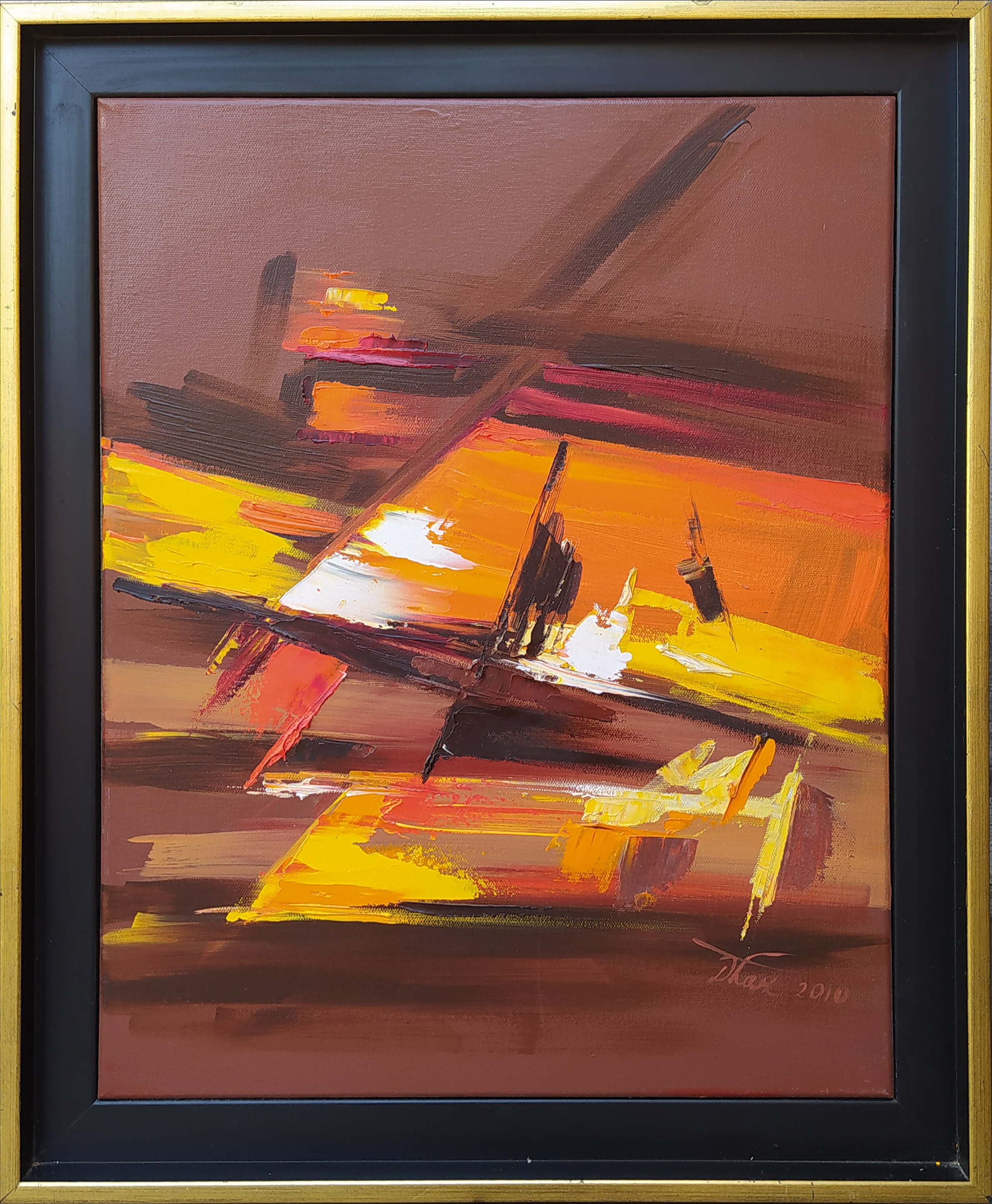 Pomarańczowa abstrakcja &mdash; Dorota Łaz