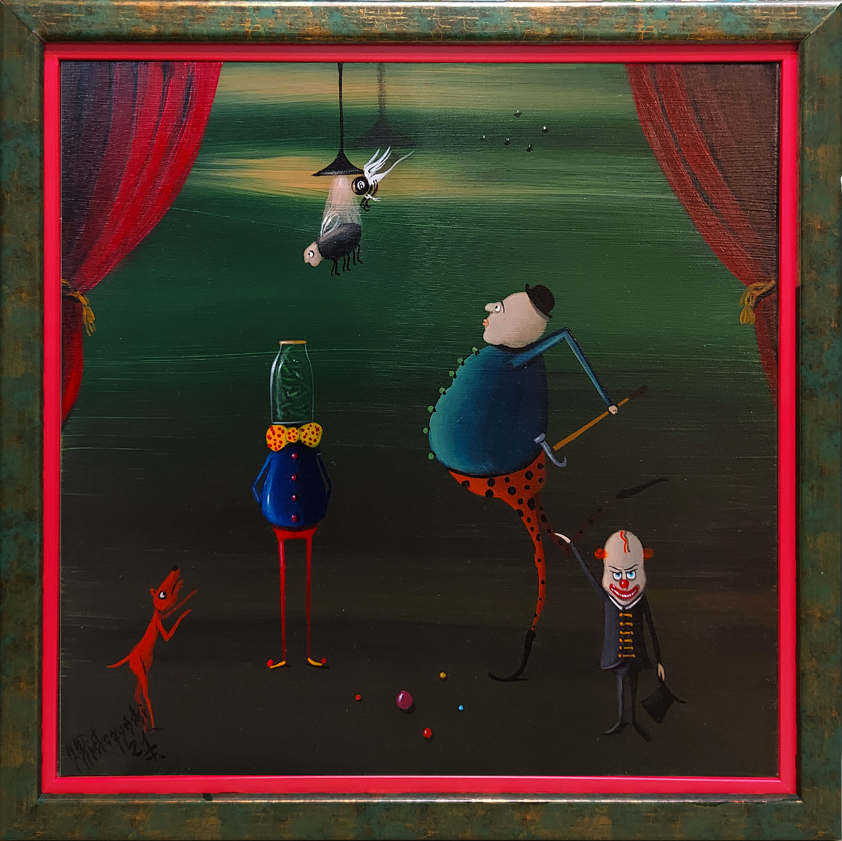 Show ( w ramie 57 x 57 cm) &mdash; Jarosław Kiełczyński 