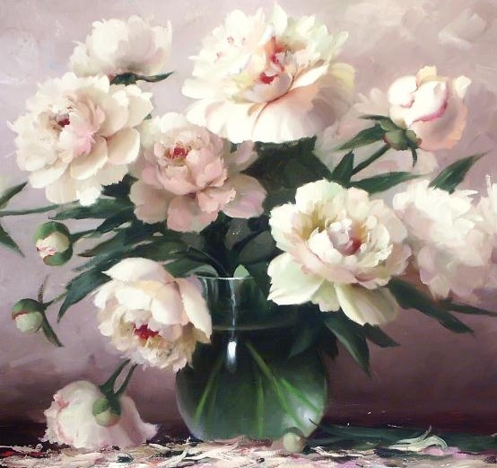 Różowe peonie &mdash; Michał Stetkiewicz