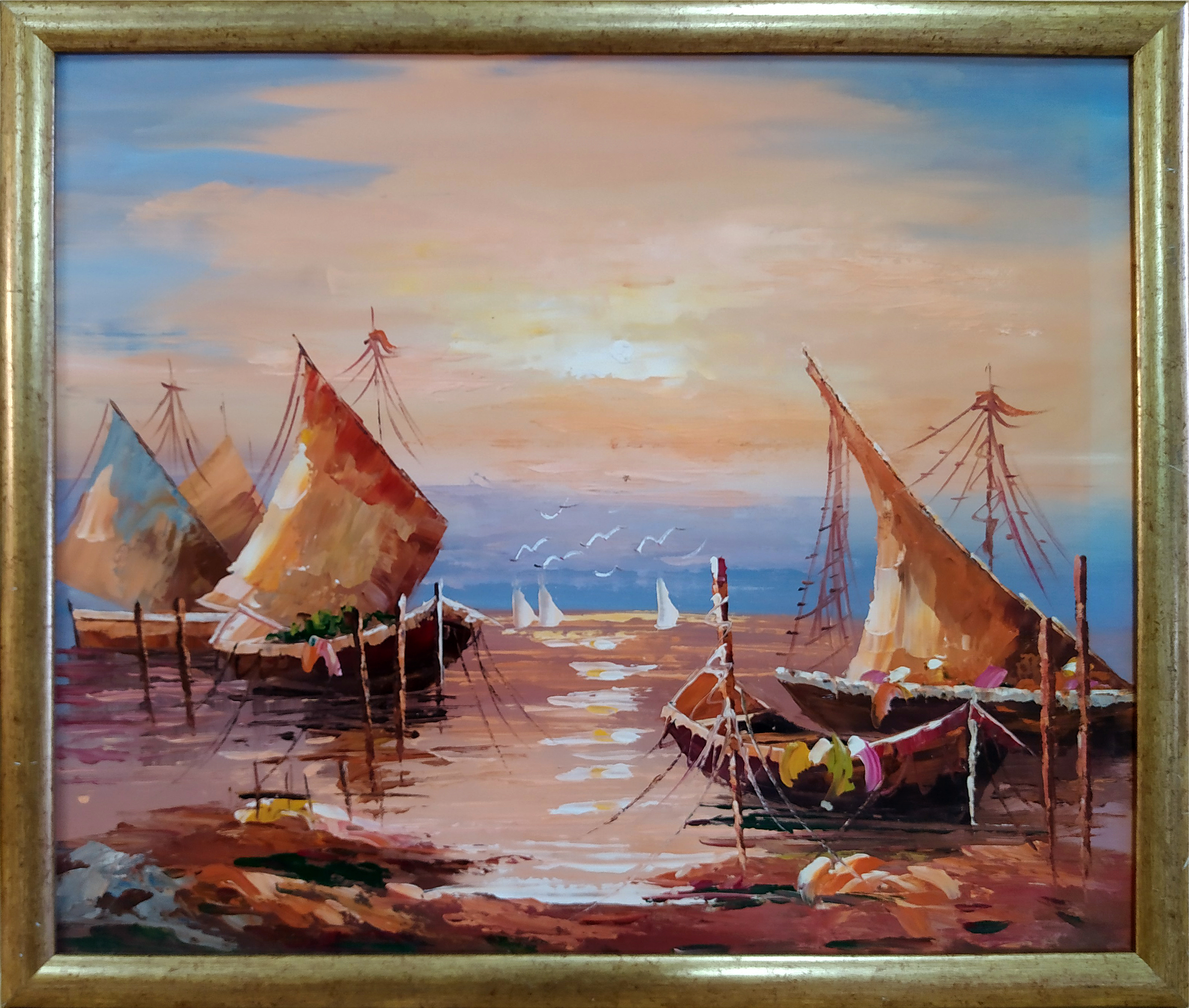 Wieczór nad morzem &mdash; Artysta nieznany