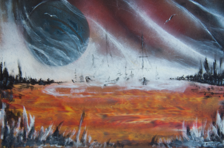 Zaćmienie księżyca &mdash; Artysta nieznany