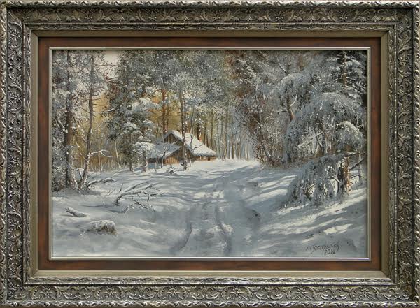 Zima z leśniczówką &mdash; Marek Szczepaniak