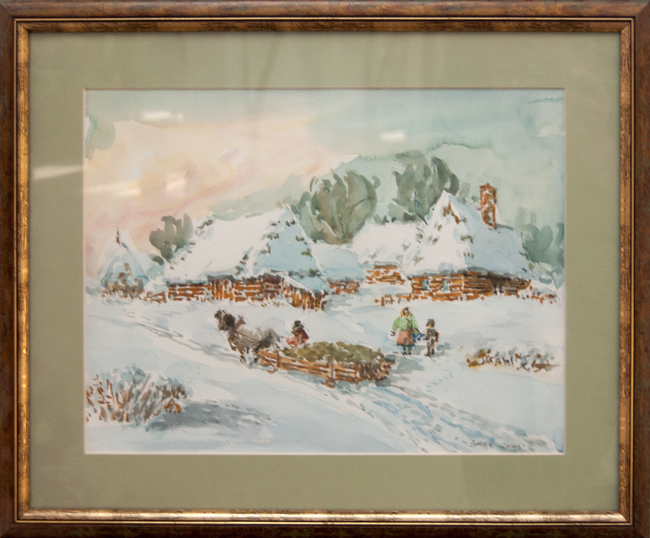 Zimowanie &mdash; Artysta nieznany