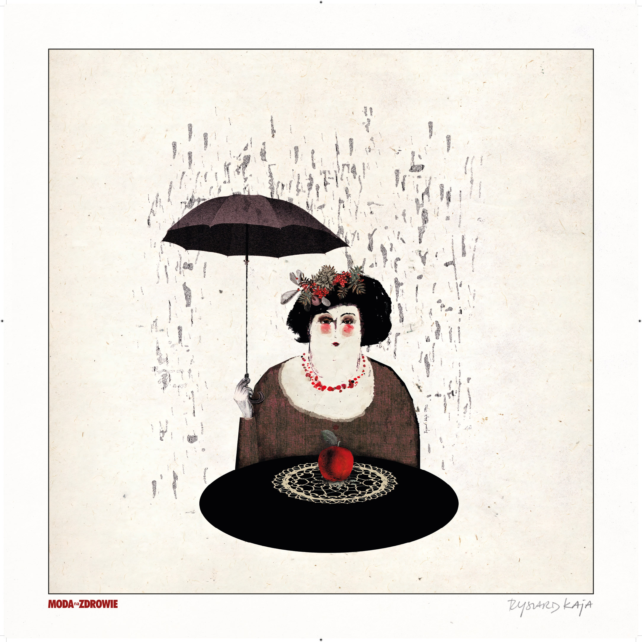 Deszczowe marzenia (ed. 99/100, wymiary arkusza 70 x70 cm) — Ryszard Kaja 