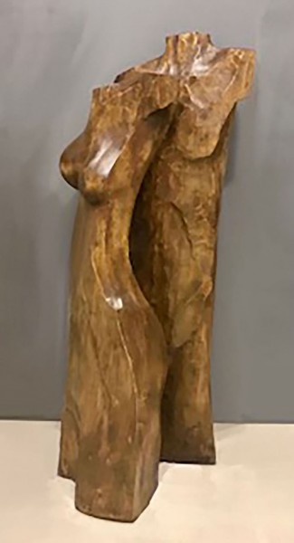 Adam i Ewa (drewno lipowe, bejca + wosk) &mdash; Wojciech Jarocki